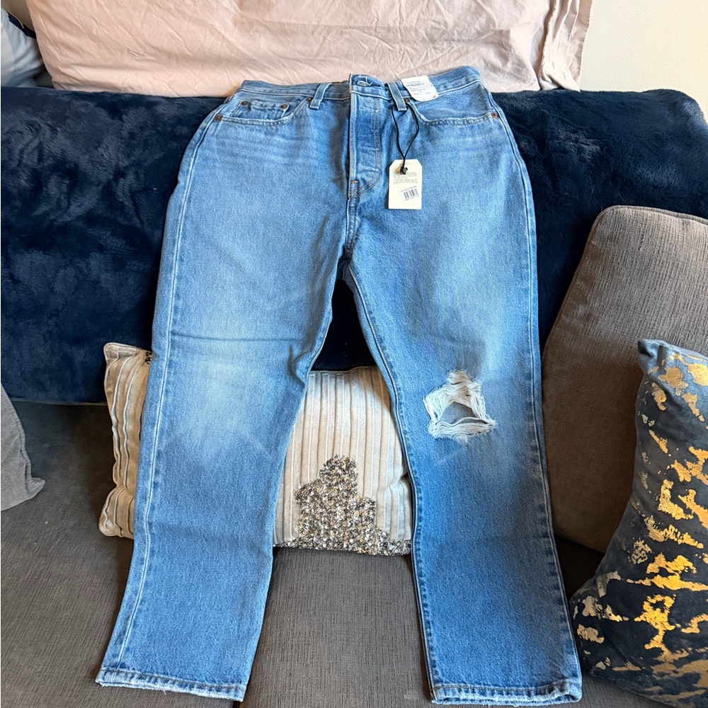 Levi's Light Blue Straight Leg Jeans